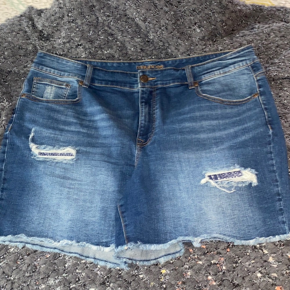 Maurices High Rise Denium Shorts